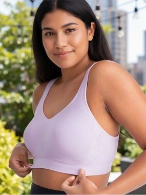 Truekind® Daily Comfort Wireless Shaper Bra | Seamless  | Lavendar  XL NWT